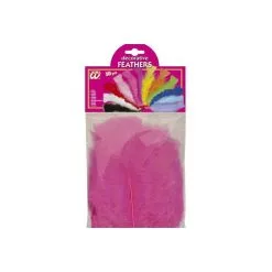 50 Plumes Fushias 10 Cm