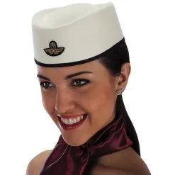 Calot Hôtesse De L'air Crème