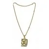 Collier 50 Cent Doré