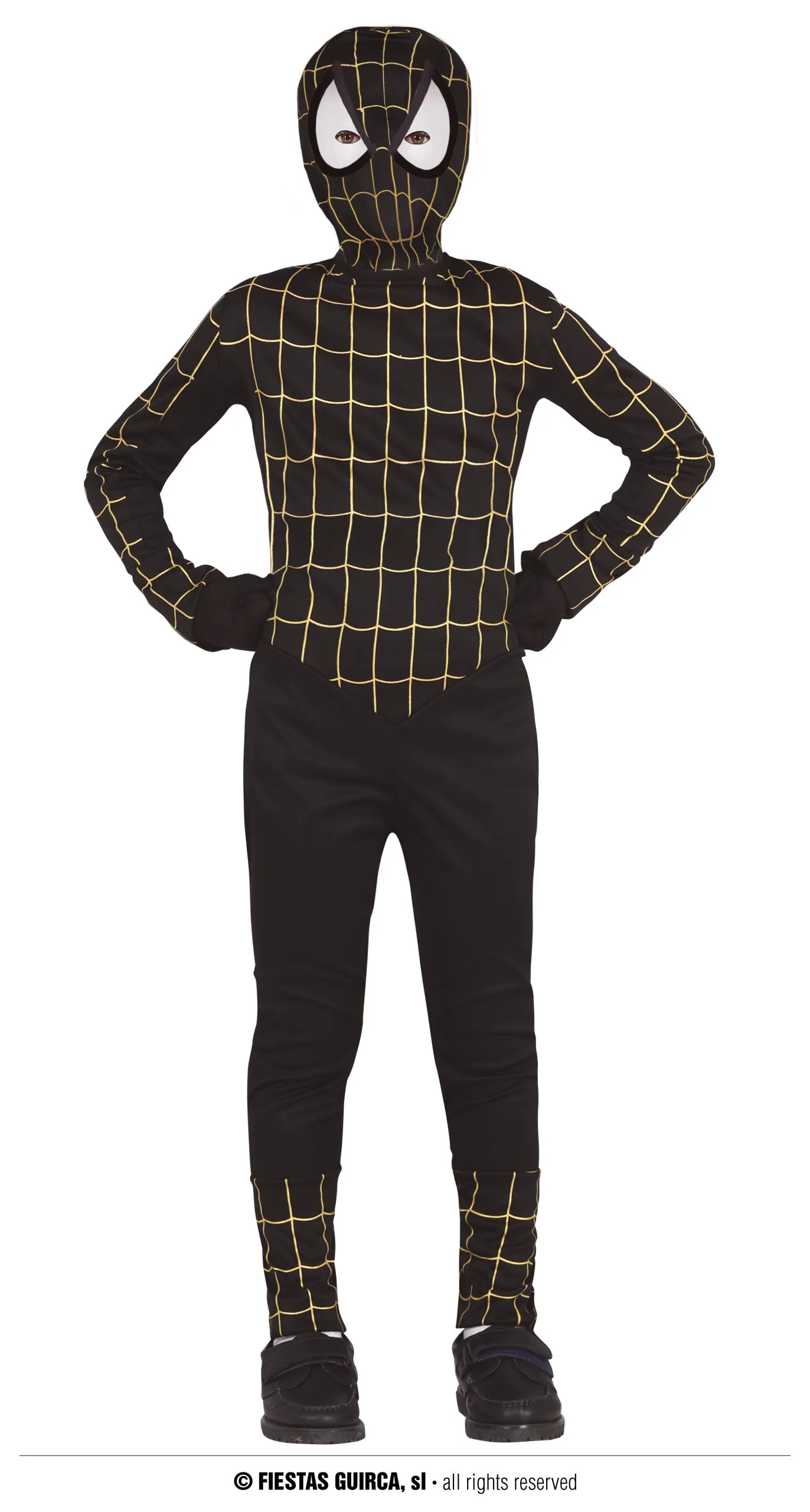 Déguisement Araignée Noire Or