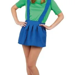 Déguisement Femme Plombier Vert