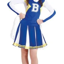 Déguisement Pompom Girl Bleue Ado