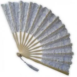 Eventail Dentelle Blanc