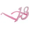 Lunettes Roses Avec Diamant 18 Ans