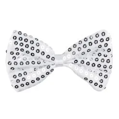 Noeud Papillon Ă Sequins Argents