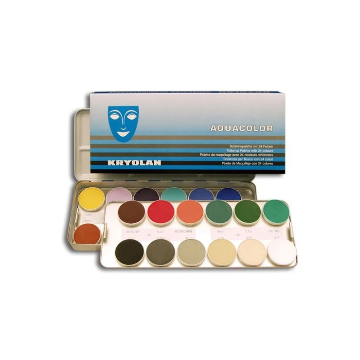 Palette Aquacolor Kryolan 24 Couleurs