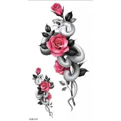 Tatouages Rose Et Serpent