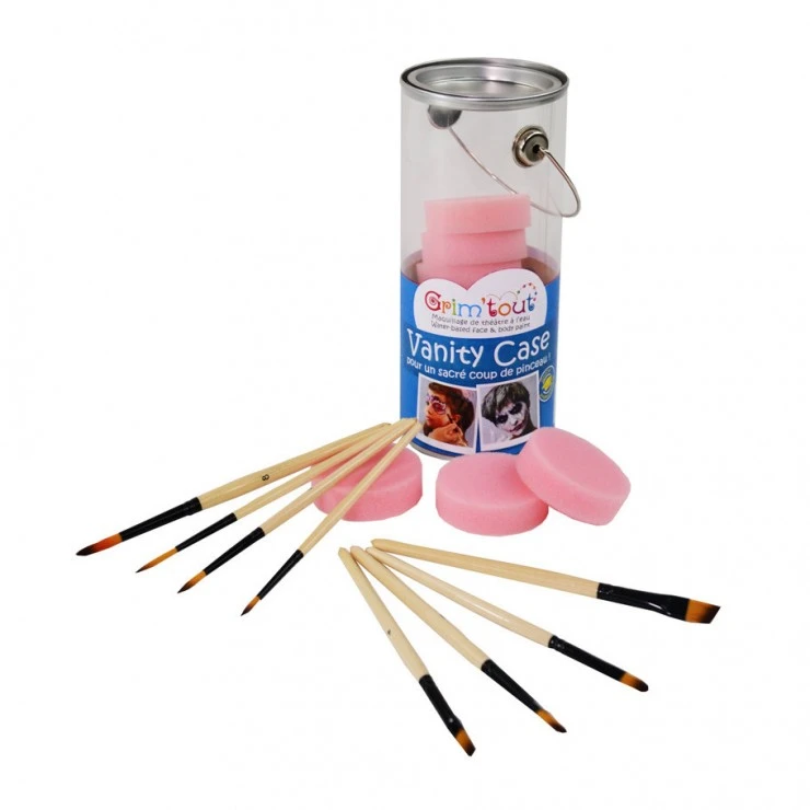Vanity Grim'tout X8 Eponges Et 8 Pinceaux